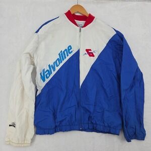 VTG Mark Martin Valvoline Windbreaker Mens Medium Nascar Full Zip See Pics